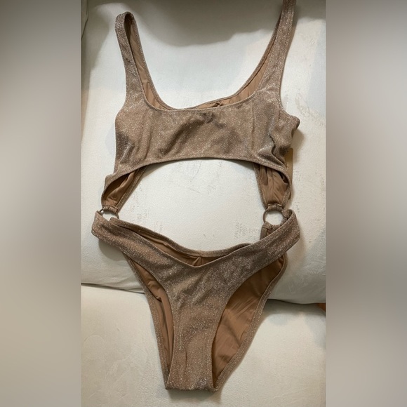 NWT Skims Glitter Swimsuit Monokini Sienna Size XL - Picture 9 of 10
